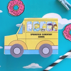 caja imprimible bus de los simpsons