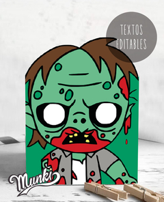 Caja Imprimible Zombie Muertos Vivos