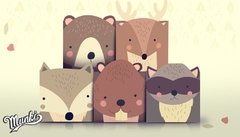 cajas animalitos del bosque