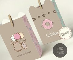 Pusheen Cat con Textos Editables - comprar online