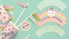 Kit Imprimible Unicornios PERSONALIZADO en internet