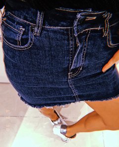Pollera de jean elastizado