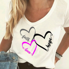 Remera "Faith, hope, love"