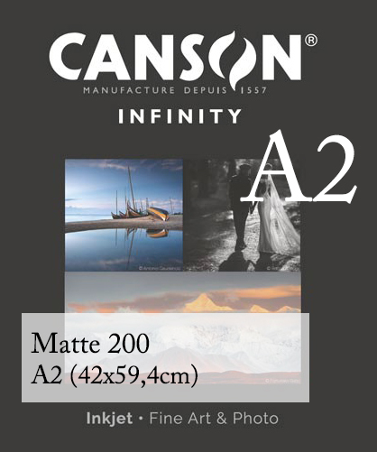 Impressão A2 - Canson® Infinity Matte 200 - Papel Fotográfico - Fosco Liso