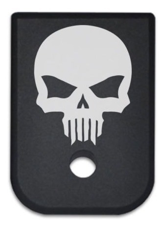 BASTION Tapa De Aluminio Cargador Skull Para Glock 9 Y 40 MADE IN USA
