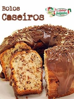 Bolo Caseiro C/ Cobertura - Vários Sabores 1kg - Fazemos por encomenda