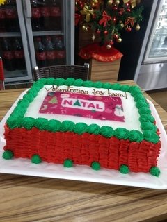 Torta Tema de Natal - Valor do tema é a parte