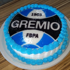 Imagem do Aniversário com meu time Campeão - Nacionais ou Internacionais - Torta com Papel de Arroz - (Time a escolha do cliente)