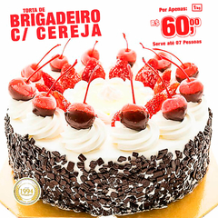 Torta Brigadeiro com Cerejas - o KG