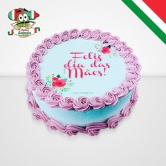 Torta Tema Dia Das Mães nª04 - 1kg (Tema C/ papel arroz) - Abacaxi