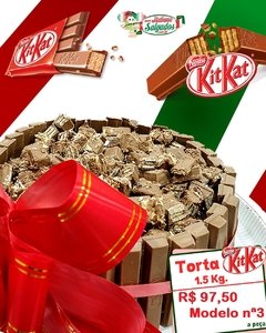 Torta Kit kat - Recheio:Creme Chocolate - 1,5kg (Modelo nª03)