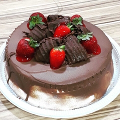 Torta Chocolate com Morango