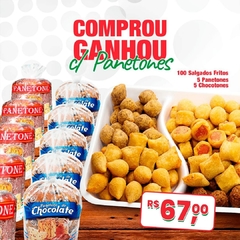 Comprou Ganhou c/ Mini Panetones - (Frutas e Chocotone) 80g