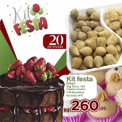 Kit Festa "Basic" 20 Pessoas - Torta 2kg