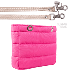 NEON PINK, TOP ZIPPER, SHOULDER BAG - online store