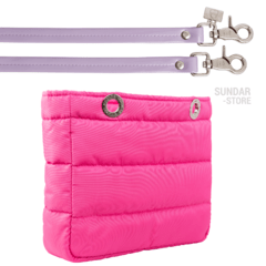 NEON PINK, TOP ZIPPER, SHOULDER BAG - online store