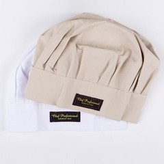 Imagen de Gorro de Cheff de Gabardina Sun Orange / opcional delantal