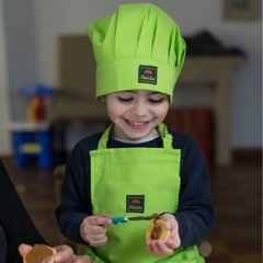 Delantal Sun Orange INFANTIL con gorro Chefcitos