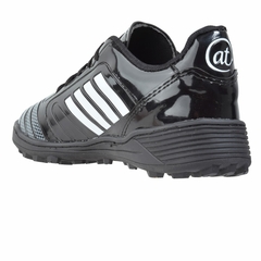 Botines Futbol Negro Rayas Blancas Action Team (10201) - tienda online