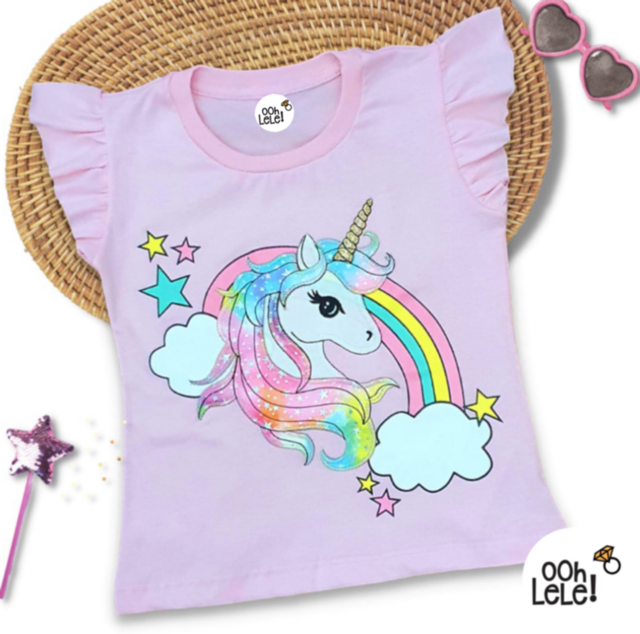 Remera Unicornio Arcoiris
