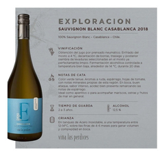 Las Perdices Exploración Sauvignon Blanc (Chile) - comprar online