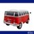 Auto A Bateria Vw Mini Van Combi 12v Cuero Ruedas De Goma - comprar online