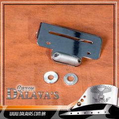 Suporte de Placa Lateral para Eixos de 3/4, 7/8 e 1" Cromado