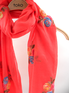 PASHMINA BORDADA ROSES - comprar online