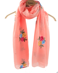 PASHMINA BORDADA ROSES - TOKO SHOP