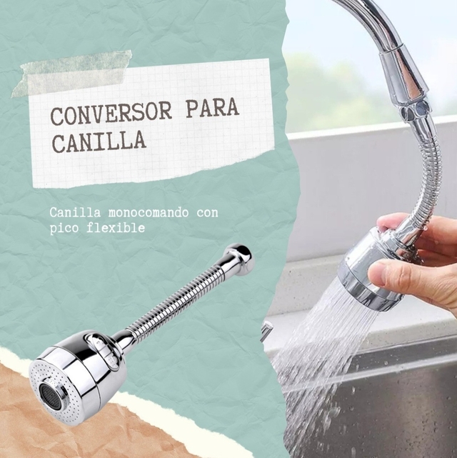 Flexible para canilla monocomando sale
