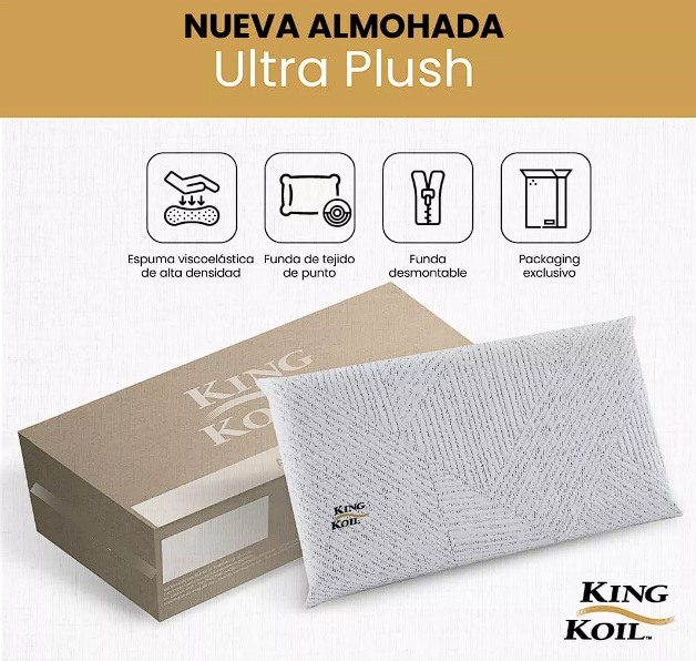 ALMOHADA VISCOELASTICA KING KOIL ULTRAPLUSH 70X40