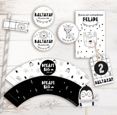 Kit Animalitos Minimalistas Escandinavos. Imprimible Personalizable - comprar online