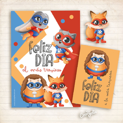 Kit Animalitos Superhéroes Dia del Niño - comprar online