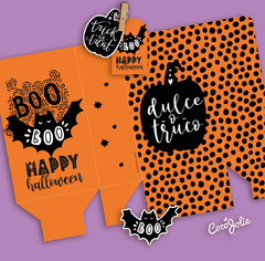 Imagen de Kit Imprimible Halloween Naranja