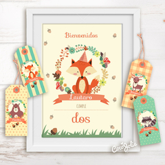 Kit Animalitos del Bosque. Imprimibles personalizables en internet