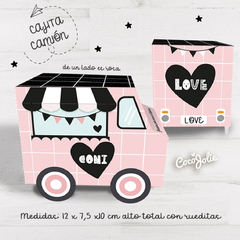 Camioncito Pink Minimalista Rosa y Negro - comprar online