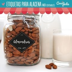 Kit Etiquetas imprimibles para rotular frascos de alacena