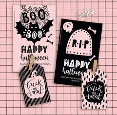 Imagen de Kit Imprimible Pink Halloween Rosa