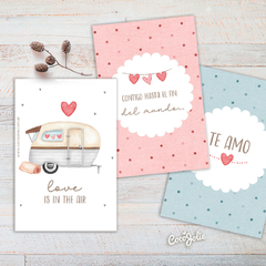 Kit Caravana San valentin - CocoJolie Kits Imprimibles