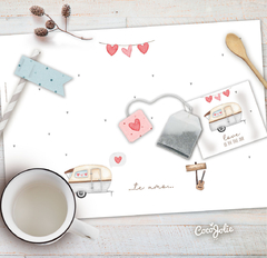 Kit Caravana San valentin - CocoJolie Kits Imprimibles