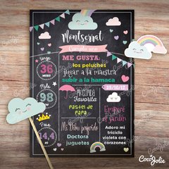 Kit Arcoiris Lluvia de Amor. Imprimible Personalizable - CocoJolie Kits Imprimibles