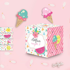 Imagen de Kit Helados y Frutas de Verano. Imprimibles personalizables