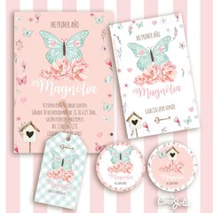 Mariposa; mariposas; flores; primavera; romántico; kit imprimibe. kit imprimible mariposas; cocojolie; hecho con amor; DIY; rosa; rosado; butterfly
