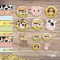 Kit Animalitos de la Granja. Imprimible Personalizable - tienda online