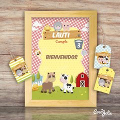 Kit Animalitos de la Granja. Imprimible Personalizable