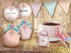 Imagen de Kit Imprimible Boho Chic Étnico Personalizable