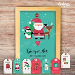 Imagen de Kit Imprimible Navidad en el bosque. Personalizable