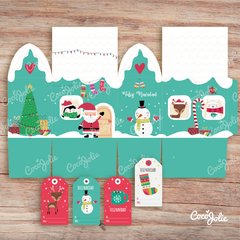 Kit Imprimible Navidad en el bosque. Personalizable - comprar online