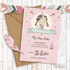 Kit Tipi Boho Chic Nena. Imprimible Personalizable