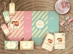 Kit Amigas Tea Party en Patines Vintage - tienda online